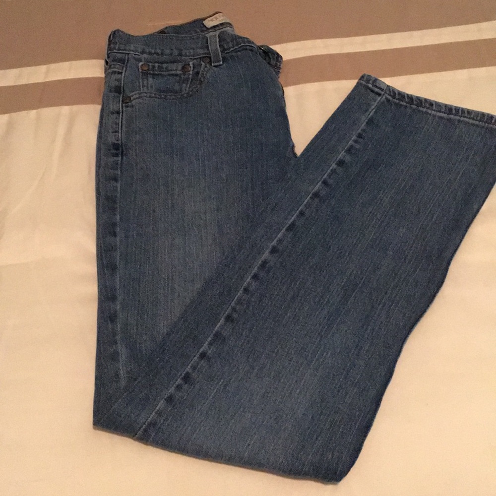 Straight leg jeans
